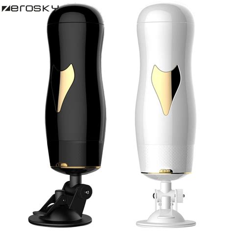 Zerosky Smart Aircraft Cup Auto Telescopic Rotating Real Voice Masturbator For Male Vagina Real