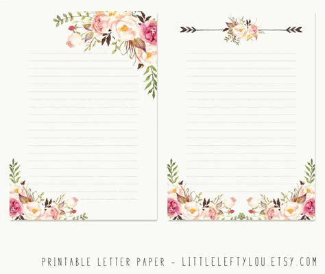 50 Inspirational Cute Printable Notebook Paper Collection In 2020