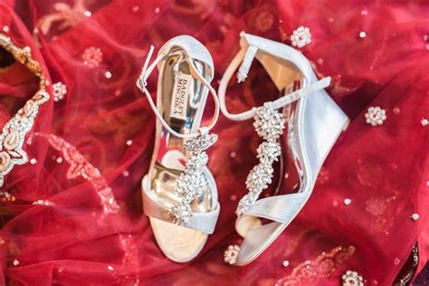 White Wedding Wedge Shoes Southern California Indian Wedding