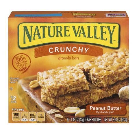 Nature Valley Crunchy Granola Bars Peanut Butter 12ct Garden Grocer