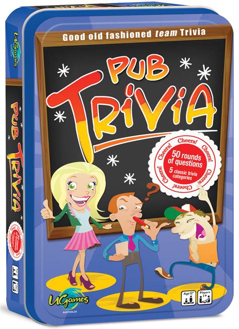 Pub Trivia Tinned Travel Game Board Game At Mighty Ape Australia