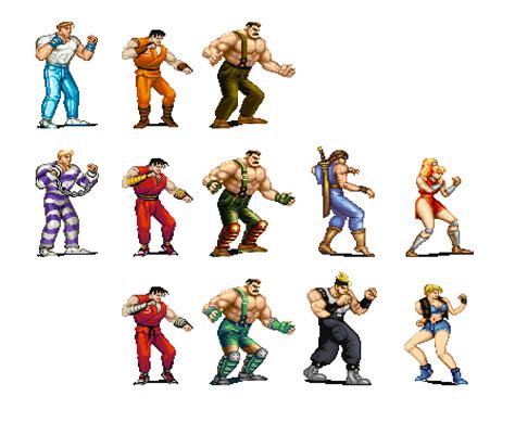 Final Fight Playable Characters By Dollarcube Retro Games Fighting