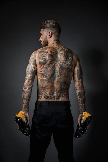 Capitán del real madrid c.f y de la selección española de fútbol. Discover the secrets of Sergio Ramos' tattoos - 7M sport