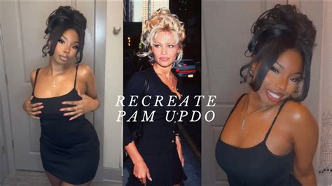 Recreating Iconic Pamela Anderson Updo Youtube