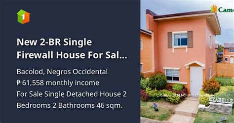 New 2 Br Single Firewall House For Sale In Camella Bacolod South House