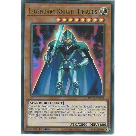 Yu Gi Oh Trading Card Game Dlcs En001 Legendary Knight Timaeus 1st