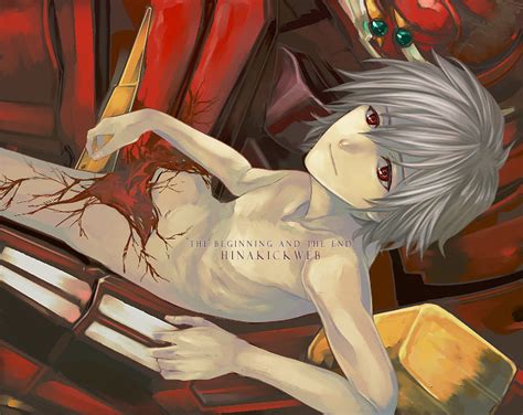 Eva 02 Nagisa Kaworu Neon Genesis Evangelion 1boy Albino Amputee