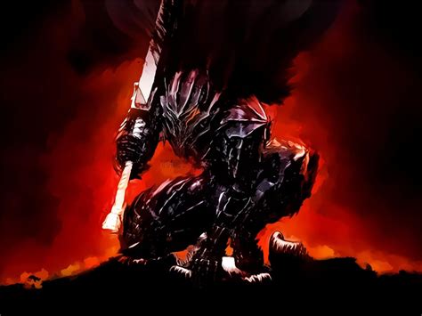 Manga Anime Berserk Guts Armour Armor Sword 18x24 Affiche Poster Art