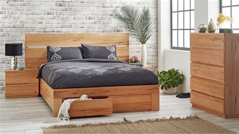 The retro bedroom and living range are crafted by solid wood with partial engineered wood and oak veneer. Harper Queen Bed - Beds & Suites - Bedroom - Beds ...