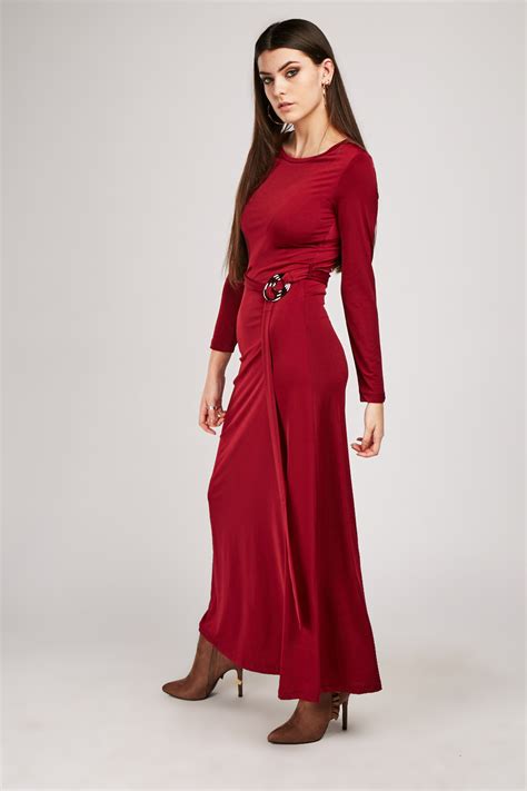 Freshen up your closet for less. Belted Jersey Maxi Dress - Just $7