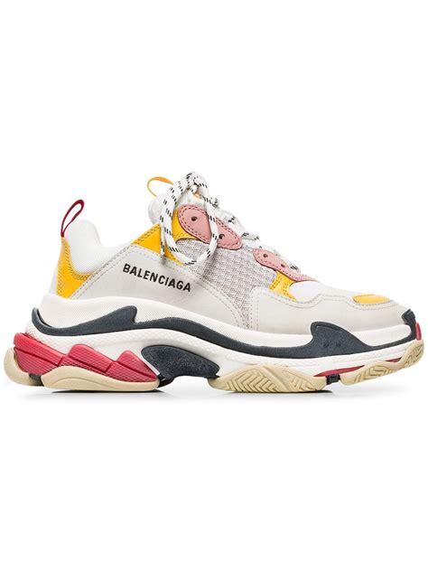 Your personal data may be jointly controlled by balenciaga and kering for marketing and other to exercise your rights, please write to privacy@balenciaga.com. Balenciaga Triple S Unisex Sneakers - Wit/Roze/Geel ...