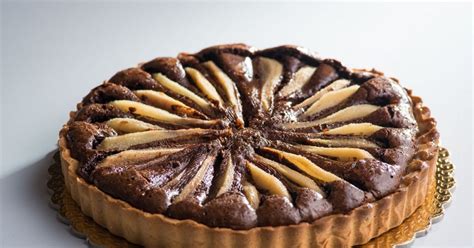 Tarte amandine poire - chocolat