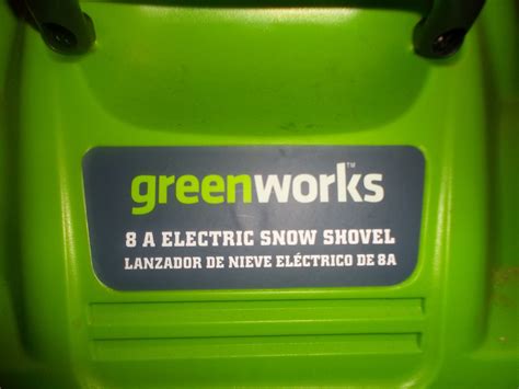 Greenworks 8 Amp 12 Electric Snow Shovel Other