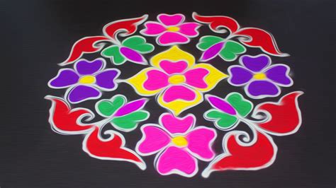 Rangoli Designs With Dots And Colours Idalias Salon