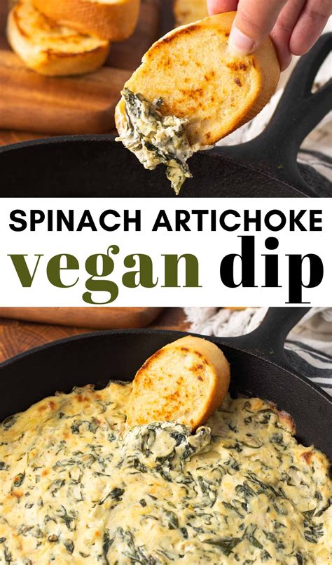 Creamy Vegan Spinach Artichoke Dip Karissa S Vegan Kitchen Recipe