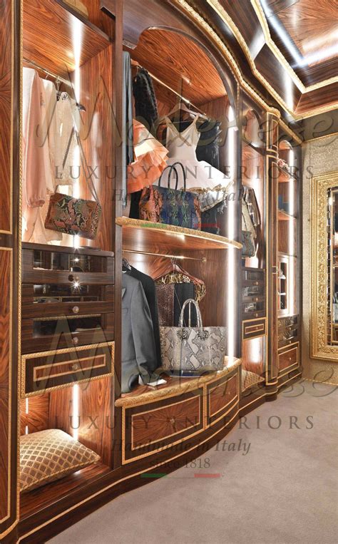 Custom Made Italian Luxury Walk In Closet Exclusive And Timeless