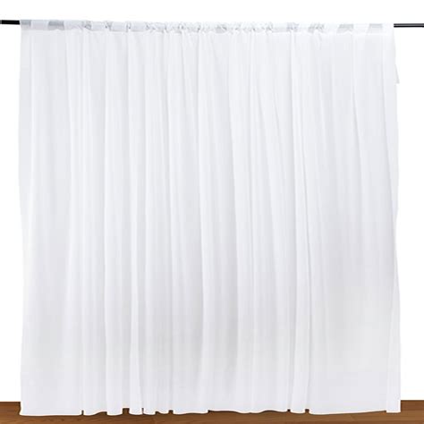 White Fabric Backdrop Curtain White For Wedding Party Photography Event