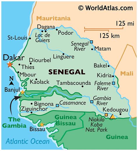 La Carte Du Senegal