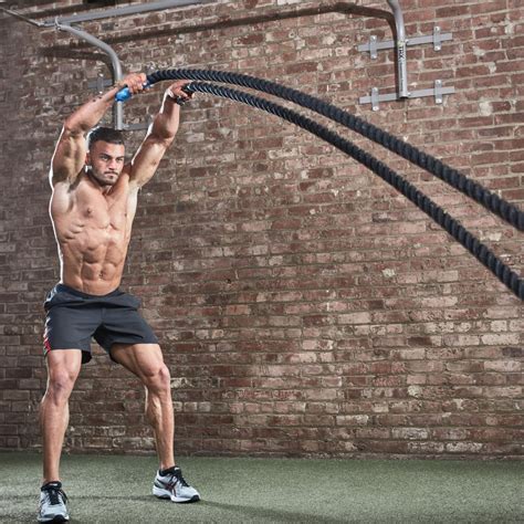Rope Slam Exercise Video Guide Muscle And Fitness