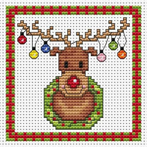 May 31, 2019 · below is a small sampling of christmas themed cross stitch patterns that can be used as gifts or decor. Rudolph Lights Cross Stitch Christmas Card Kit only £8.50