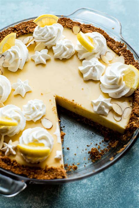 Creamy Lemon Pie Sally S Baking Addiction
