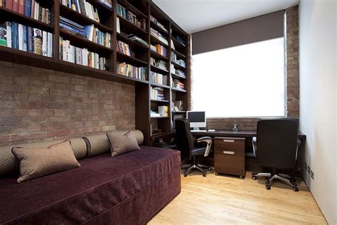 Trendy Textural Beauty 25 Home Offices With Brick Walls