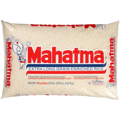 Mahatma Enriched Extra Long Grain White Rice 20 Lb Bag
