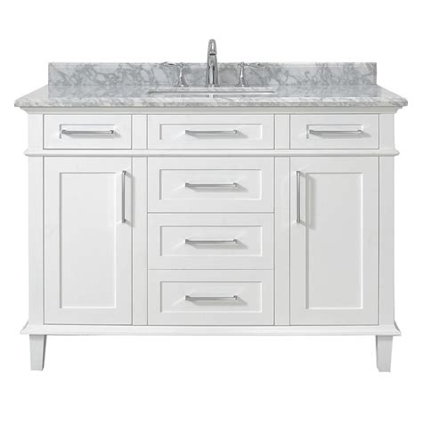 Home Decorators Collection Sonoma 48 In Single Sink Freestanding White