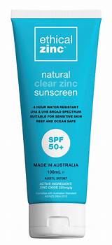 ethical Zinc SPF 50+ Natural Clear Sunscreen 100ml | ibuy pharmacy