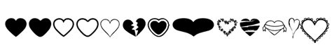 Hearts Bv Free Font What Font Is