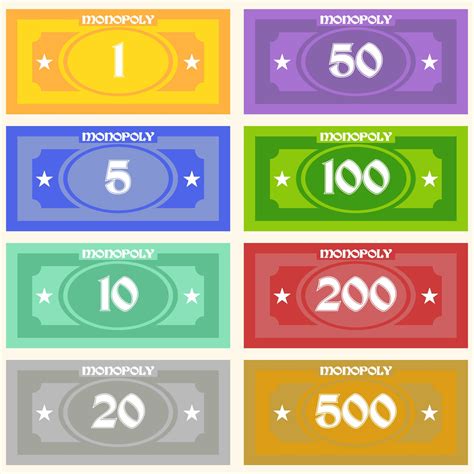 10 Best Free Printable Monopoly Money Templates