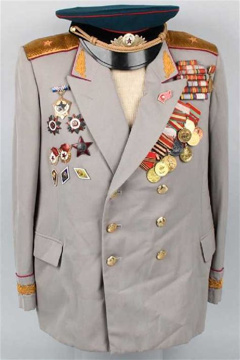 Soviet General Parade Dress Uniform With Medals