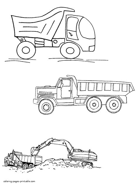 Image not available for color your own personal driving, talking truck chuck my talking truck has plenty of things to say and places to go. Dump trucks coloring pages || COLORING-PAGES-PRINTABLE.COM