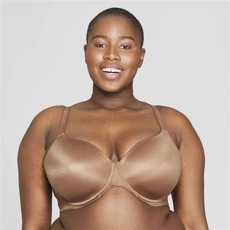 Womens Plus Size Superstar Lightly Lined T Shirt Bra Auden Cocoa