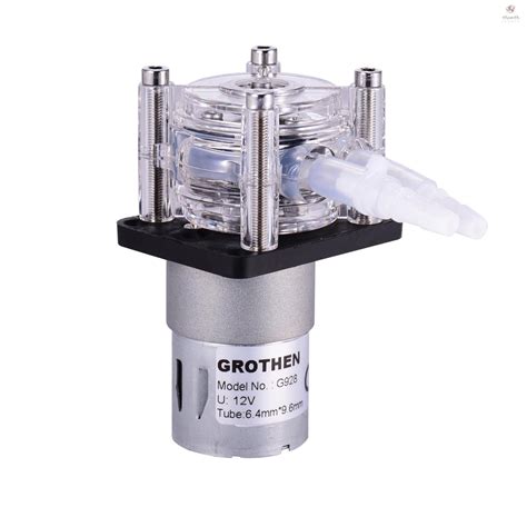 Grothen Dc V Peristaltic Pump With Silicone Tubing High Flow Water Liquid Pump Shopee Thailand