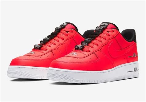 This Nike Air Force 1 Low Red Black Is From The Double Air Pack