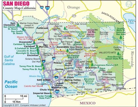 Buy San Diego County Map