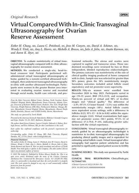 Pdf Virtual Compared With In Clinic Transvaginal Ultrasonography For