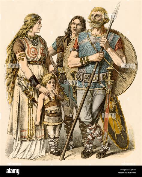 Europeans Of The Early Middle Ages Stock Photo Royalty