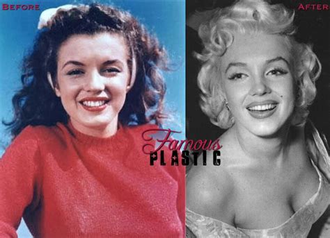 Before Marilyn Monroes Nose And Chin Surgery Marilyn Monroe Plastic
