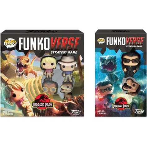 Funko Games Pop Funkoverse Strategy Game Jurassic Park 100 And