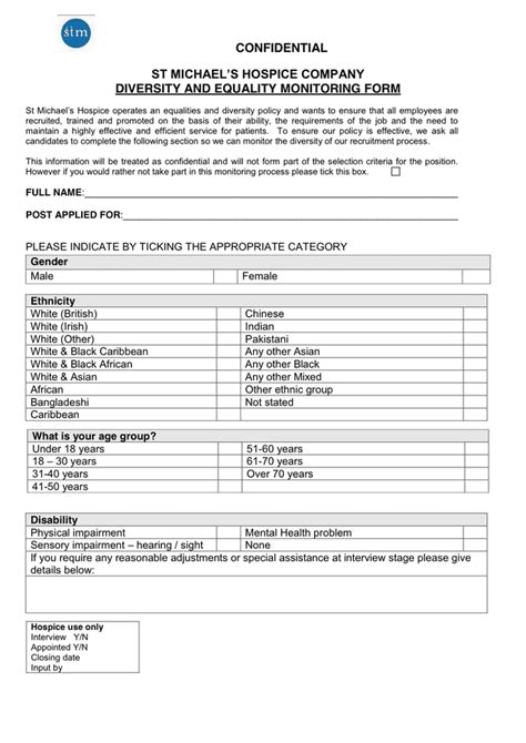 Hospice Application For Employment In Word And Pdf Formats Page 5 Of 5