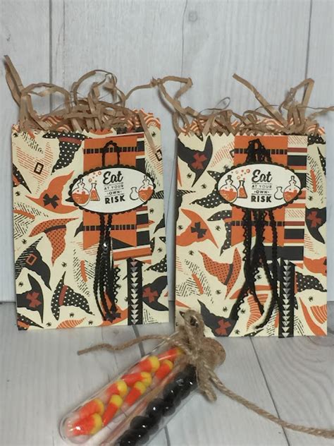 Halloween Mini Treat Bag Using Spooky Night Designer Series Paper From