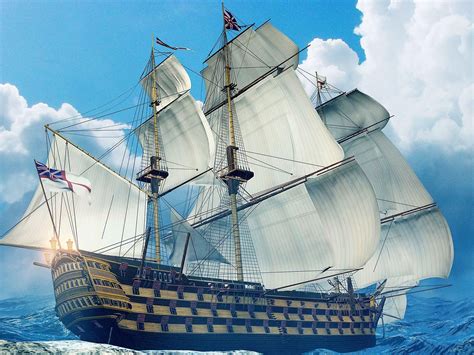 Old Sailing Ships Hd Cool Wallpapers Hms Victory Sail Racing Waves