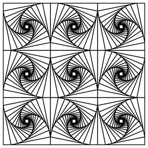 How to color your op art so that it pops and really looks 3d! Illusion Coloring Pages | Printable Coloring Pages ...