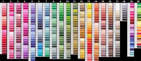 Color charts pigment information on colors and paints. Free DMC Color Chart | Lord Libidan