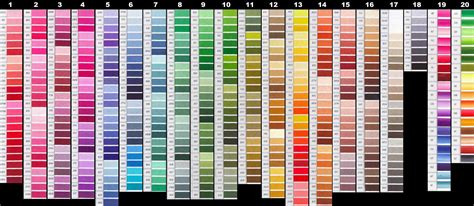 Free printable dmc floss chart | floss and thread conversion charts. Free DMC Color Chart | Lord Libidan