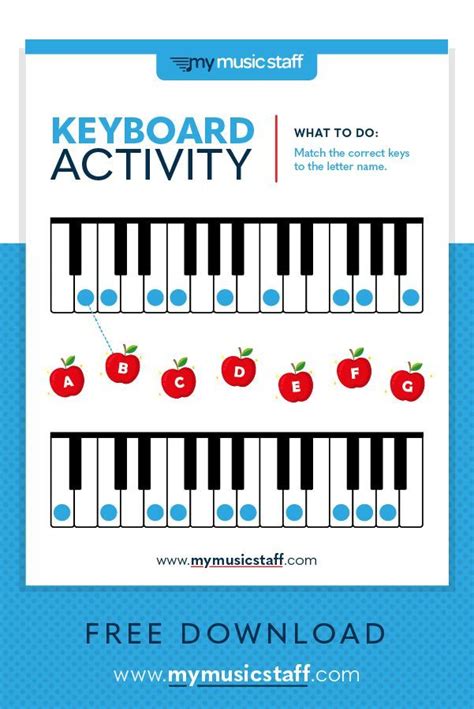 Piano Keyboard Activity Thats Great For Younger Beginners Have