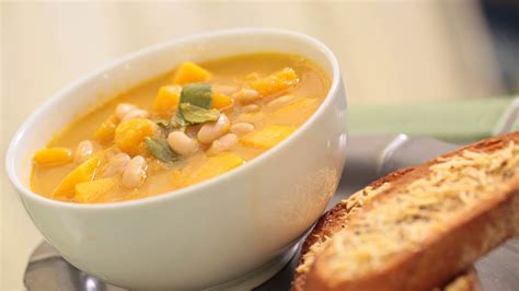 White Bean And Butternut Squash Soup Recipe Kin Eats Youtube