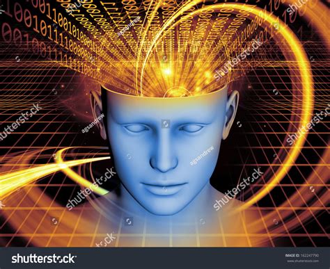 Background Design Human Head Symbolic Elements Stock Illustration